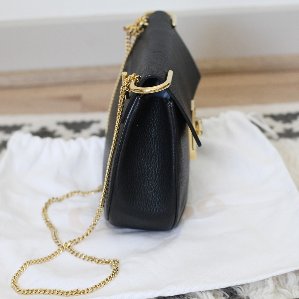 Chloe Black and Gold Shoulder Bag - Picture 3 of 6